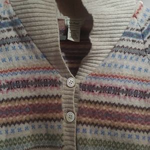 LL Bean 100% lambs wool sweater